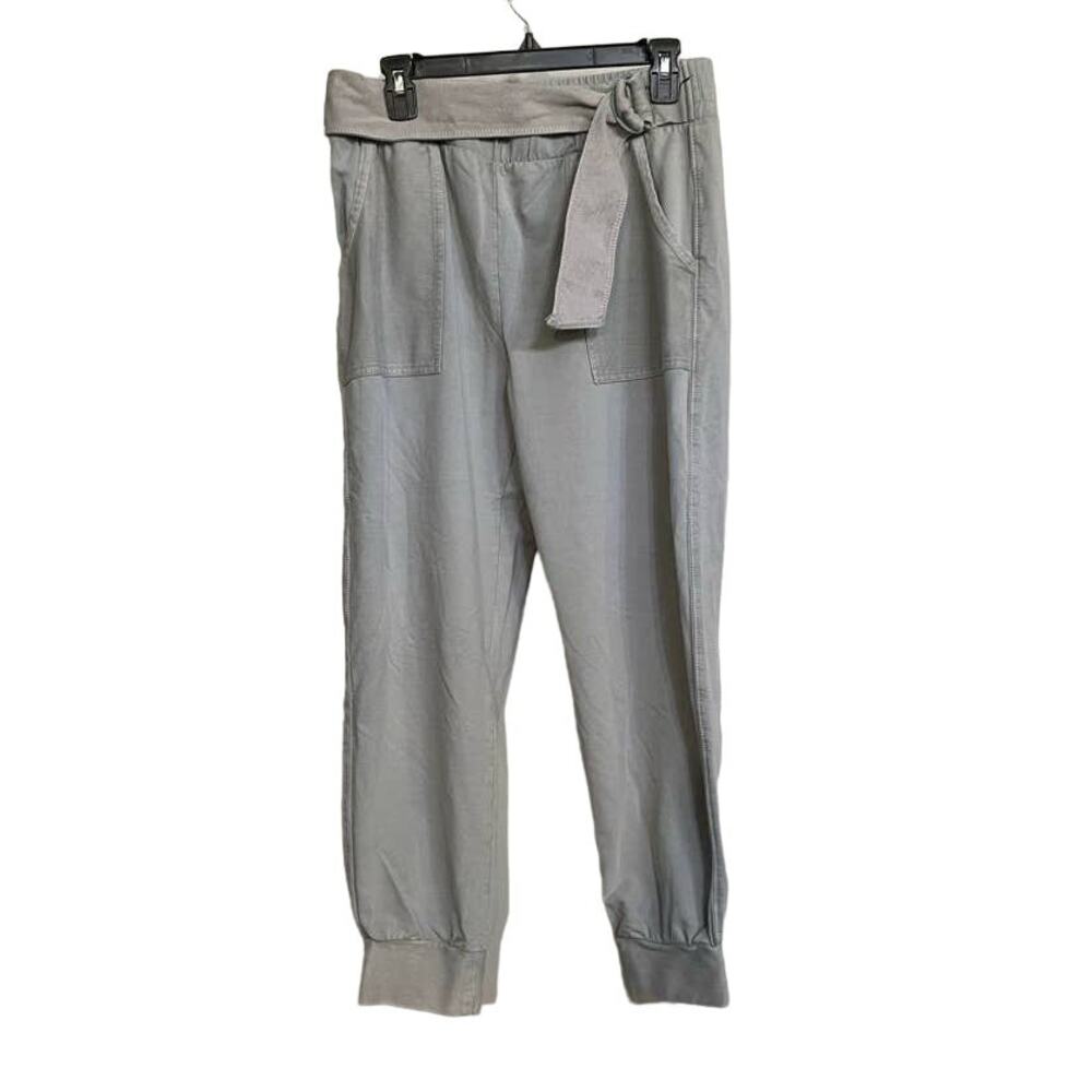 Saturday Sunday Anthropologie Sydney Belted Joggers Gray Blue Pockets Sz M